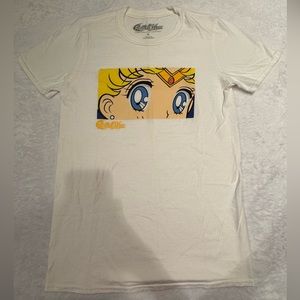 Sailor Moon Men’s/Unisex White T-Shirt Size Small